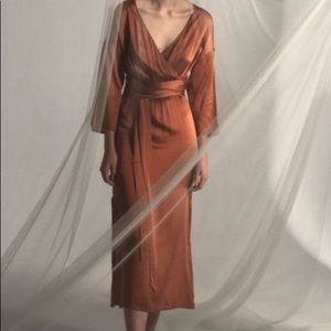 Paloma Wool Leonor Wrap Dress. Sz M/38, fits like a S/M. Never worn.